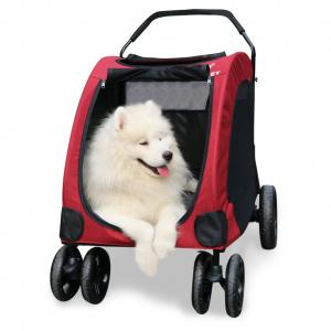 70kg load bearing large dog pet stroller 4 wheels