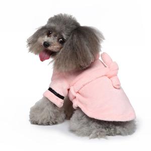 Microfiber Dog Bathrobe Drying Coat Towel 