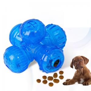 TPR pet toy food leaker cross-link dog food leakage ball