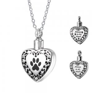 pet memorial necklace cat dog urns